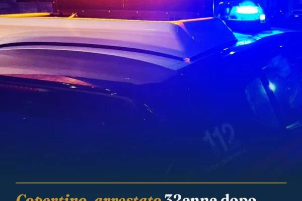 Copertino, arrestato 32enne dopo tentata irruzione in caserma Carabinieri