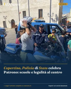 Anteprima di: Copertino, Polizia di Stato celebra Patrono: scuole e legalità al centro