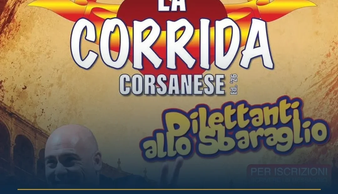 Anteprima di: Corsano, La Corrida 2026: dilettanti allo sbaraglio all'Anfiteatro Comunale
