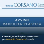 Anteprima di: Corsano, raccolta plastica sospesa per incendio Ecocentro Lequile