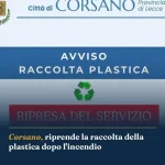 Anteprima di: Corsano, riprende la raccolta della plastica dopo l'incendio