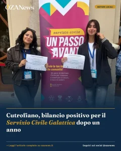 Anteprima di: Cutrofiano, bilancio positivo per il Servizio Civile Galattica dopo un anno