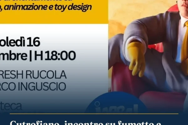 Cutrofiano, incontro su fumetto e animazione con Gabriele Turco e Marco Inguscio
