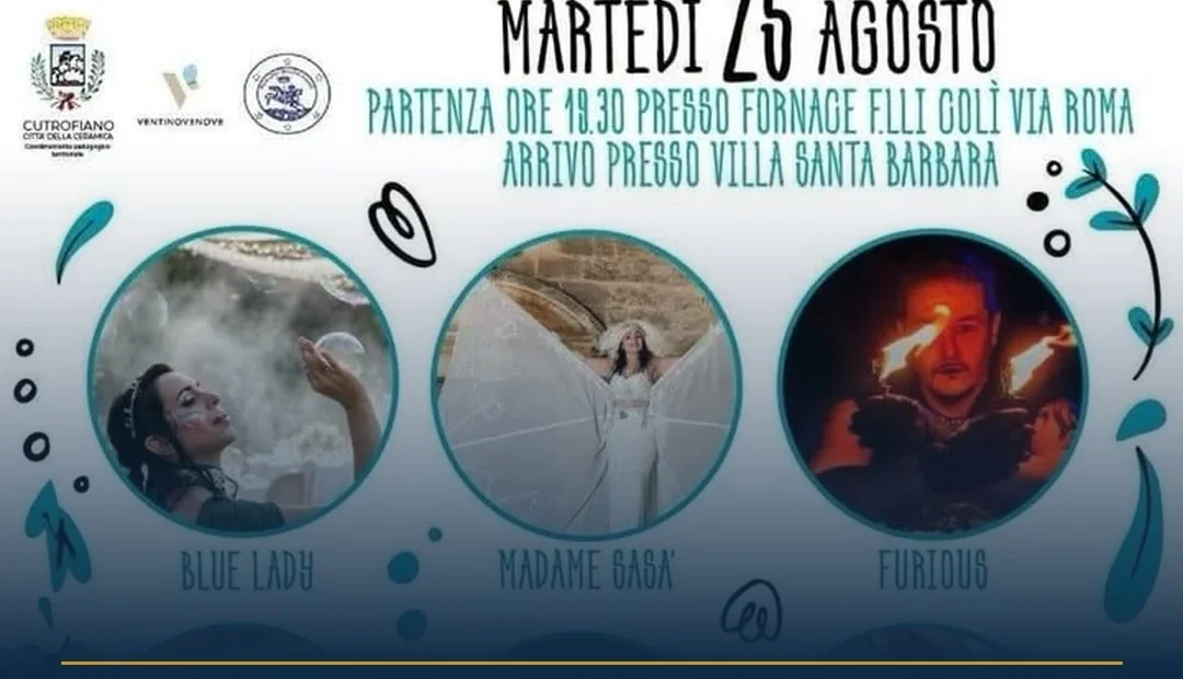 Anteprima di: Cutrofiano, successo per 'A Spassu': viaggio tra i quattro elementi