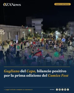 Anteprima di: Gagliano del Capo, bilancio positivo per la prima edizione del Comics Fest
