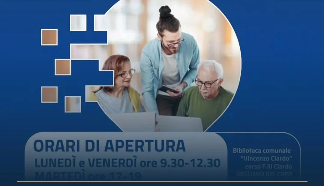 Anteprima di: Gagliano del Capo, prosegue il Punto di Facilitazione Digitale gratuito