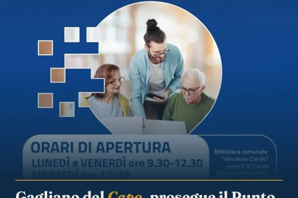 Gagliano del Capo, prosegue il Punto di Facilitazione Digitale gratuito