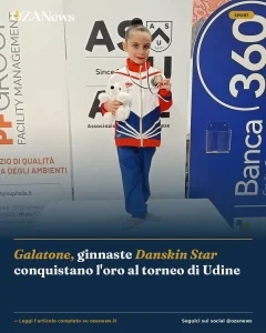 Anteprima di: Galatone, ginnaste Danskin Star conquistano l'oro al torneo di Udine