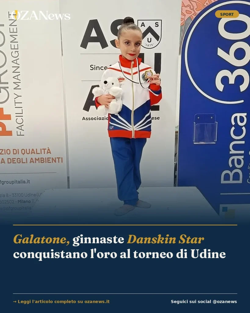 Anteprima di: Galatone, ginnaste Danskin Star conquistano l'oro al torneo di Udine