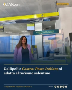 Anteprima di: Gallipoli e Castro: Poste Italiane si adatta al turismo salentino