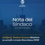 Anteprima di: Gallipoli, Sindaco Fasano chiarisce su arredi e evento Barcolana 2026