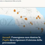 Anteprima di: Incendi, l’emergenza non rientra: la Puglia deve ripensare il sistema della prevenzione