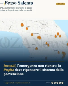 Anteprima di: Incendi, l’emergenza non rientra: la Puglia deve ripensare il sistema della prevenzione