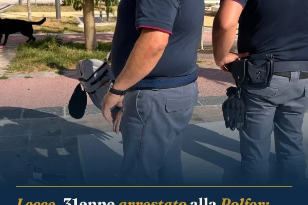 Lecce, 31enne arrestato alla Polfer: resistenza, minacce e danni aggravati