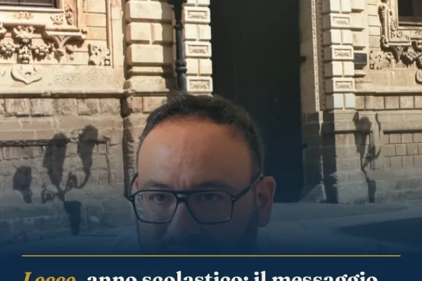 Lecce, anno scolastico: il messaggio del Presidente Tarantino a studenti e scuole