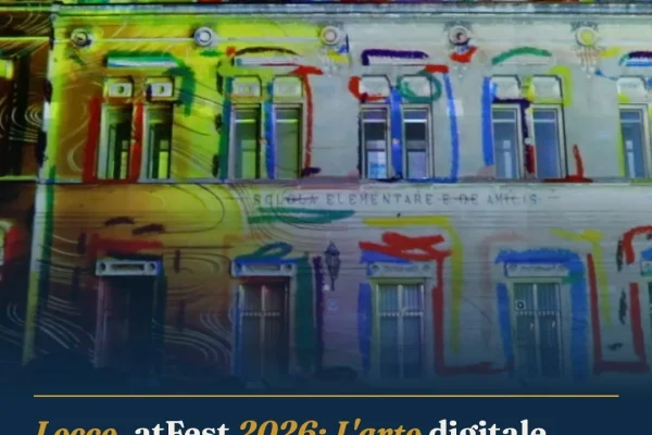 Lecce, atFest 2026: L’arte digitale internazionale illumina la città salentina