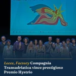 Anteprima di: Lecce, Factory Compagnia Transadriatica vince prestigioso Premio Hystrio