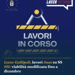 Anteprima di: Lecce-Gallipoli, lavori Anas su SS 101: viabilità modificata fino a dicembre