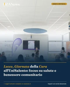 Anteprima di: Lecce, Giornata della Cura all'UniSalento: focus su salute e benessere comunitario