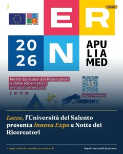 Anteprima di: Lecce, l'Università del Salento presenta Innova Expo e Notte dei Ricercatori