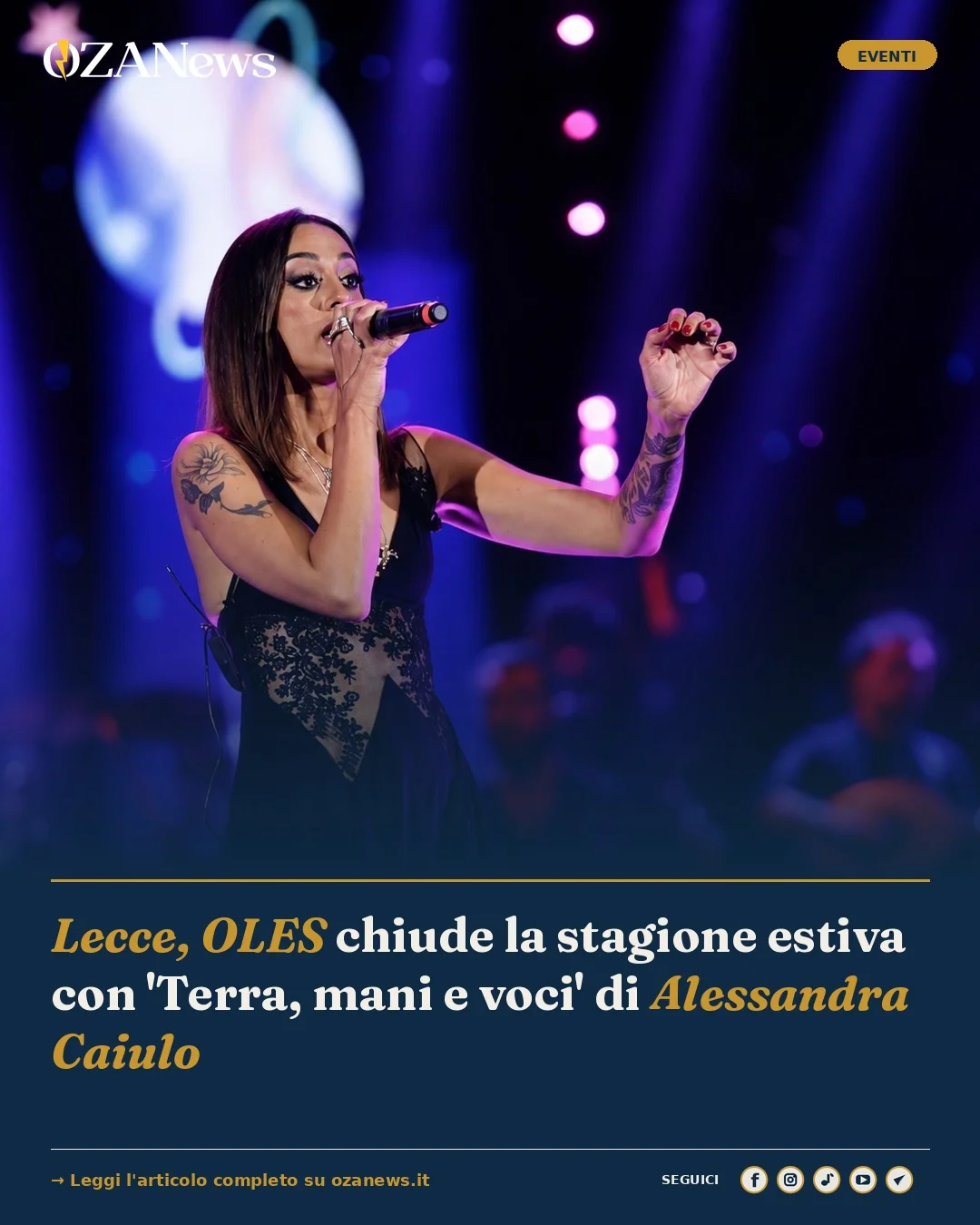 Anteprima di: Lecce, OLES chiude la stagione estiva con 'Terra, mani e voci' di Alessandra Caiulo
