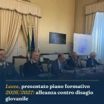 Anteprima di: Lecce, presentato piano formativo 2026/2027: alleanza contro disagio giovanile