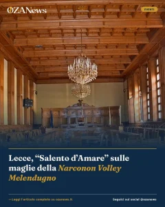 Lecce, “Salento d’Amare” sulle maglie della Narconon Volley Melendugno