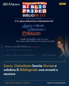 Lecce, Unisalento lancia Norma e celebra il Bibliopride con eventi e mostre