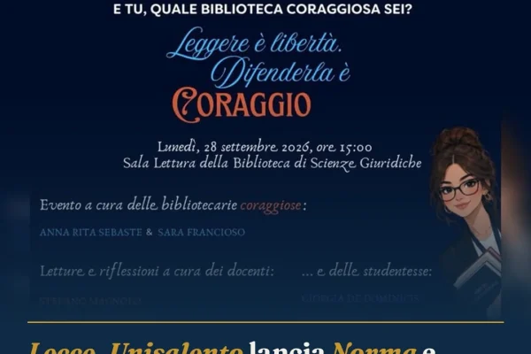 Lecce, Unisalento lancia Norma e celebra il Bibliopride con eventi e mostre