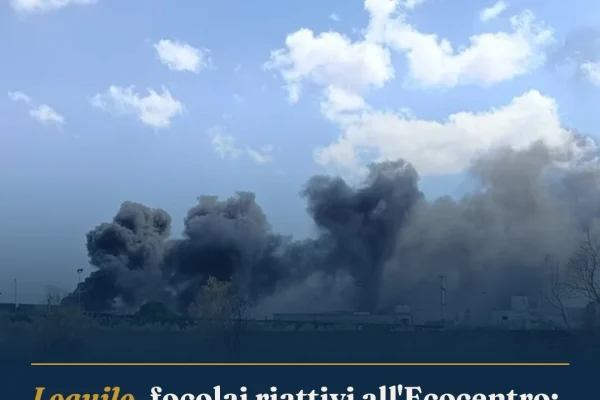 Lequile, focolai riattivi all’Ecocentro: Vigili del Fuoco di nuovo al lavoro