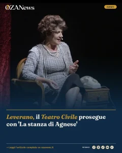 Leverano, il Teatro Civile prosegue con 'La stanza di Agnese'