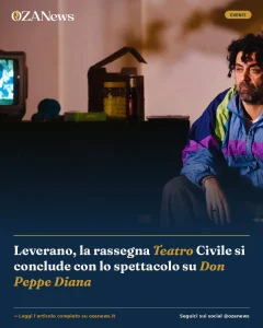 Leverano, la rassegna Teatro Civile si conclude con lo spettacolo su Don Peppe Diana