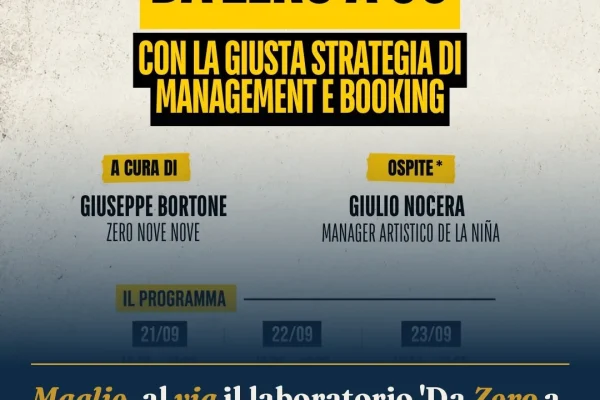 Maglie, al via il laboratorio ‘Da Zero a 99’: formazione nel music business