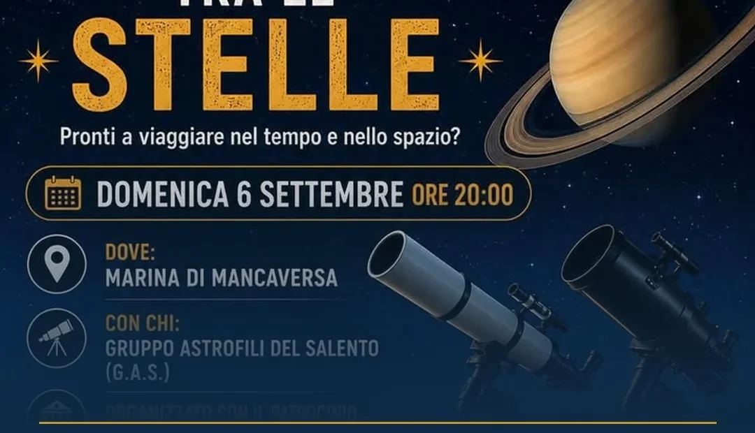 Anteprima di: Marina di Mancaversa, 'Il Viaggio tra le Stelle': osservazione astronomica gratuita