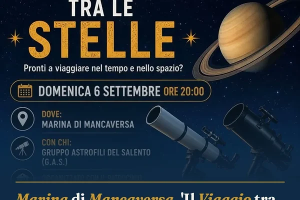 Marina di Mancaversa, ‘Il Viaggio tra le Stelle’: osservazione astronomica gratuita
