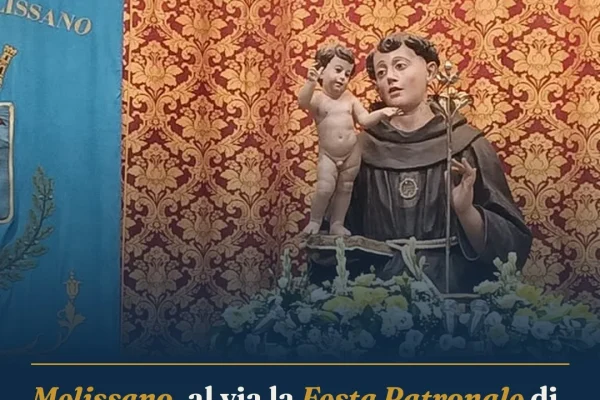 Melissano, al via la Festa Patronale di Sant’Antonio con il nuovo Pranzo comunitario