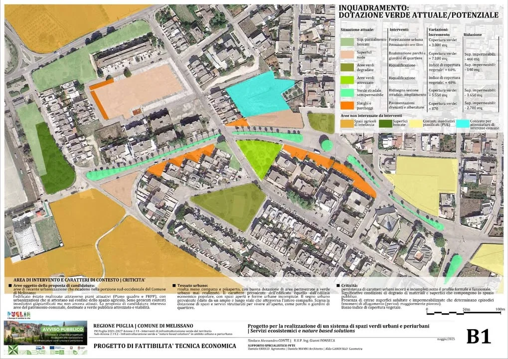 Dettaglio 4: Melissano, finanziamento da 1,1 milioni per infrastrutture verdi e riqualificazione