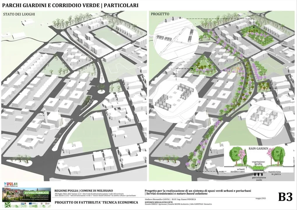 Dettaglio 7: Melissano, finanziamento da 1,1 milioni per infrastrutture verdi e riqualificazione