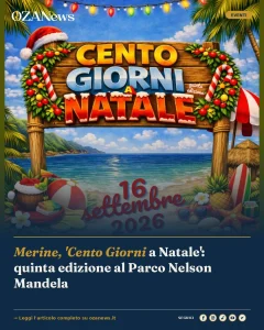 Merine, 'Cento Giorni a Natale': quinta edizione al Parco Nelson Mandela