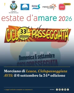 Morciano di Leuca, Ciclopasseggiata AVIS: il 6 settembre la 34ª edizione