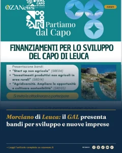 Morciano di Leuca: il GAL presenta bandi per sviluppo e nuove imprese