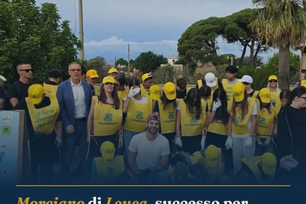 Morciano di Leuca, successo per ‘Puliamo il Mondo’ con studenti e volontari