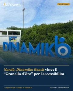 Anteprima di: Nardò, Dinamiko Beach vince il “Granello d'Oro” per l'accessibilità