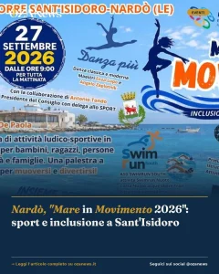 Nardò, "Mare in Movimento 2026": sport e inclusione a Sant'Isidoro