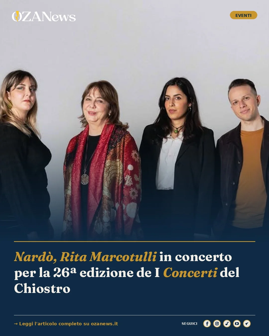 Anteprima di: Nardò, Rita Marcotulli in concerto per la 26ª edizione de I Concerti del Chiostro
