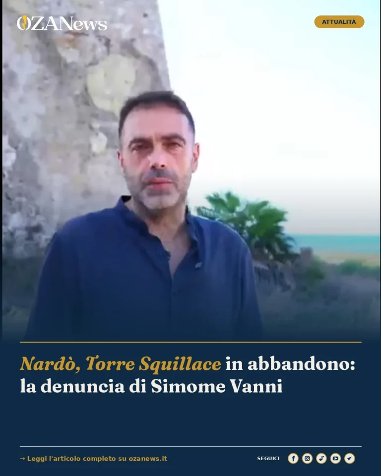 Nardò, Torre Squillace in abbandono: la denuncia di Simome Vanni