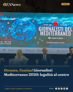 Anteprima di: Otranto, Festival Giornalisti Mediterraneo 2020: legalità al centro