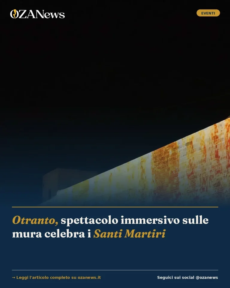Otranto, spettacolo immersivo sulle mura celebra i Santi Martiri