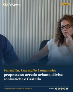 Anteprima di: Parabita, Consiglio Comunale: proposte su arredo urbano, divise scolastiche e Castello