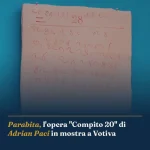 Anteprima di: Parabita, l'opera "Compito 20" di Adrian Paci in mostra a Votiva